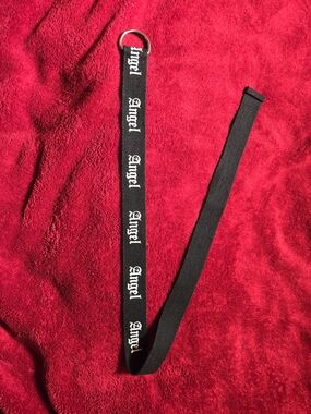 Black 'Angel' Logo Belt